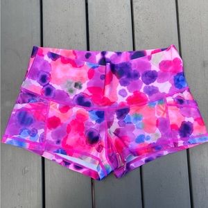 Blogilates BodyPop Floral Watercolor Booty Shorts